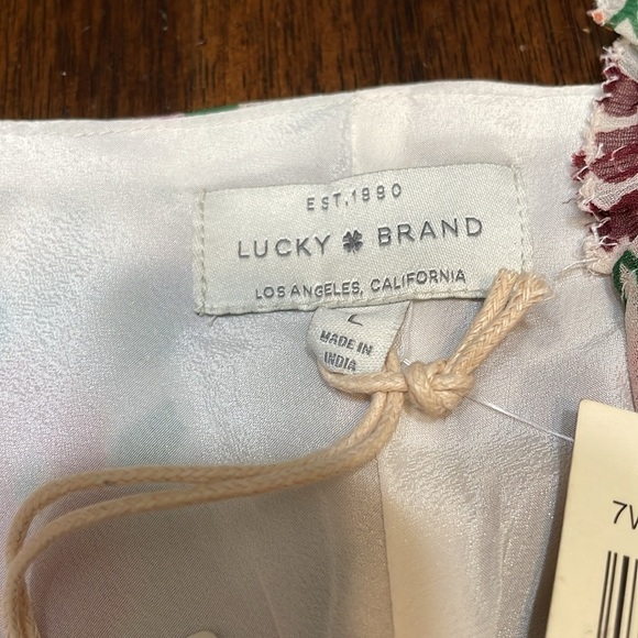 Lucky Brand floral chiffon tank top - Picture 10 of 12